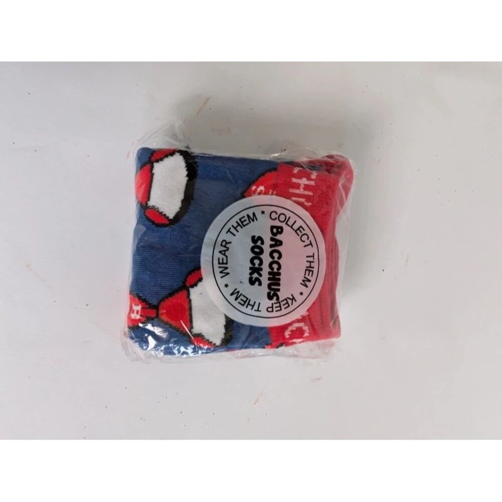 Bacchus socks red white blue tie men women os